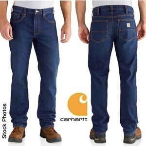 NWOT Carhartt Men's Rugged Flex Straight Fit 5-Pocket Tapered Jean 32x34